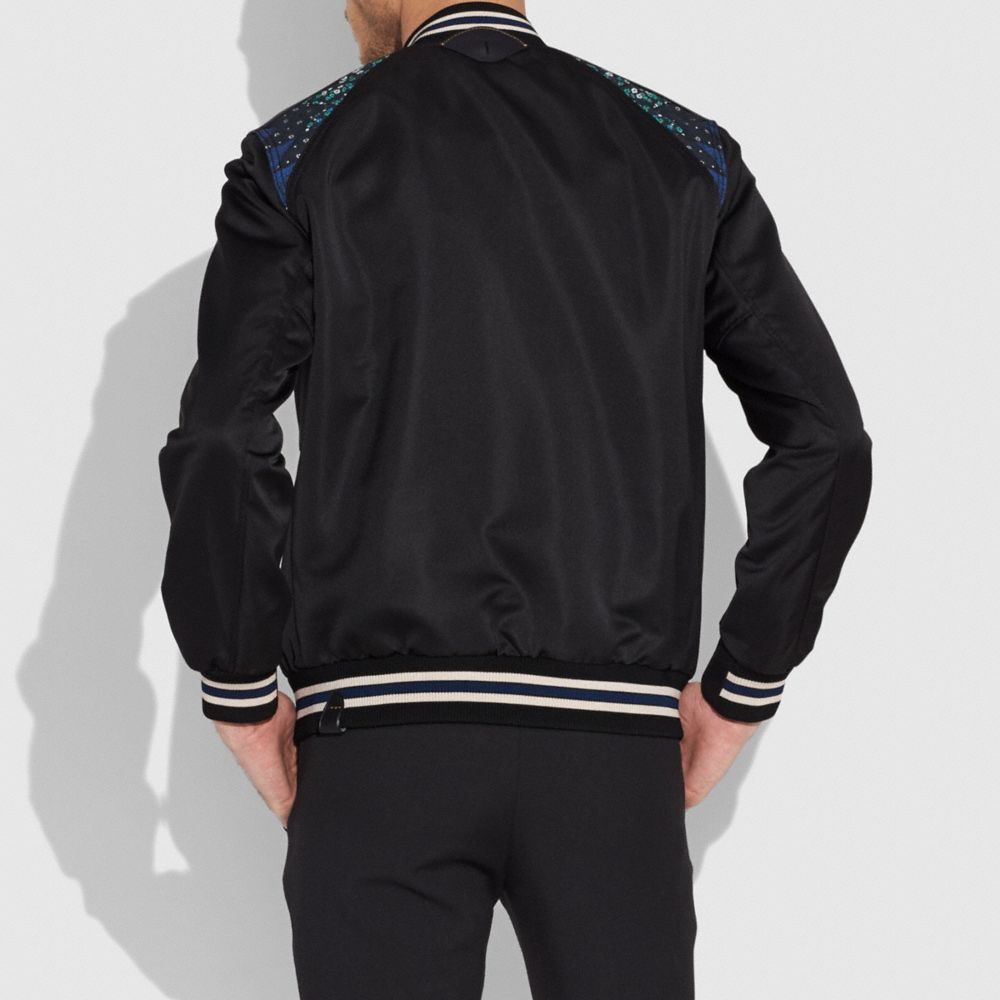 PATCHWORK VARSITY JACKET - Alternate View 2