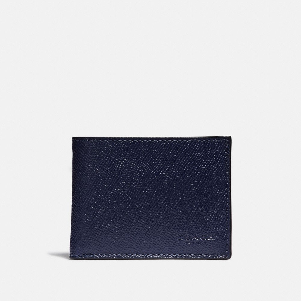 Men S Leather Wallets Coach - slim billfold wallet