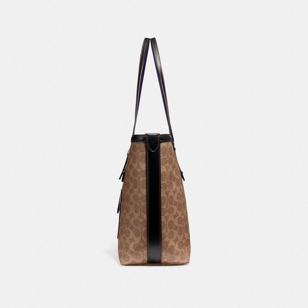 DISNEY X COACH MARKET TOTE IN SIGNATURE PATCHWORK - Alternate View 3