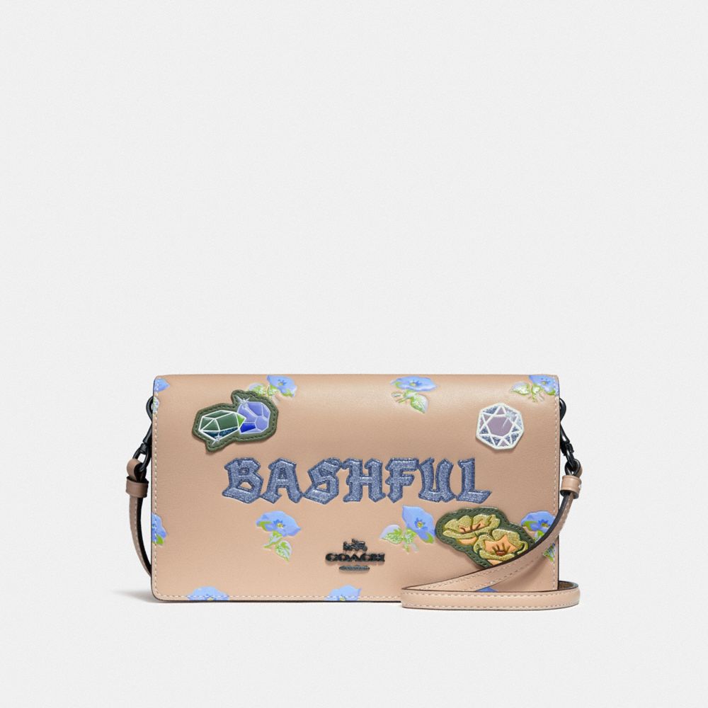 DISNEY X COACH BASHFUL FOLDOVER CROSSBODY CLUTCH