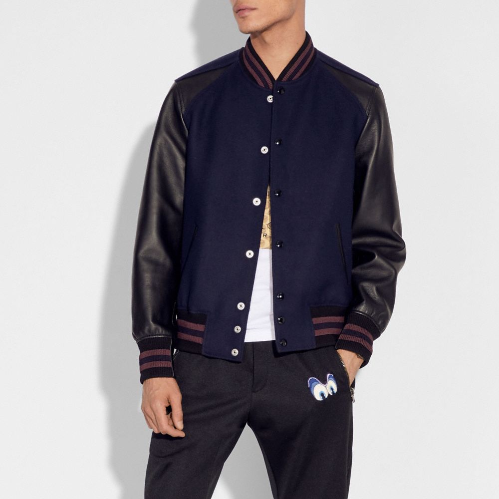 DISNEY X COACH SNOW WHITE VARSITY JACKET - Alternate View 1