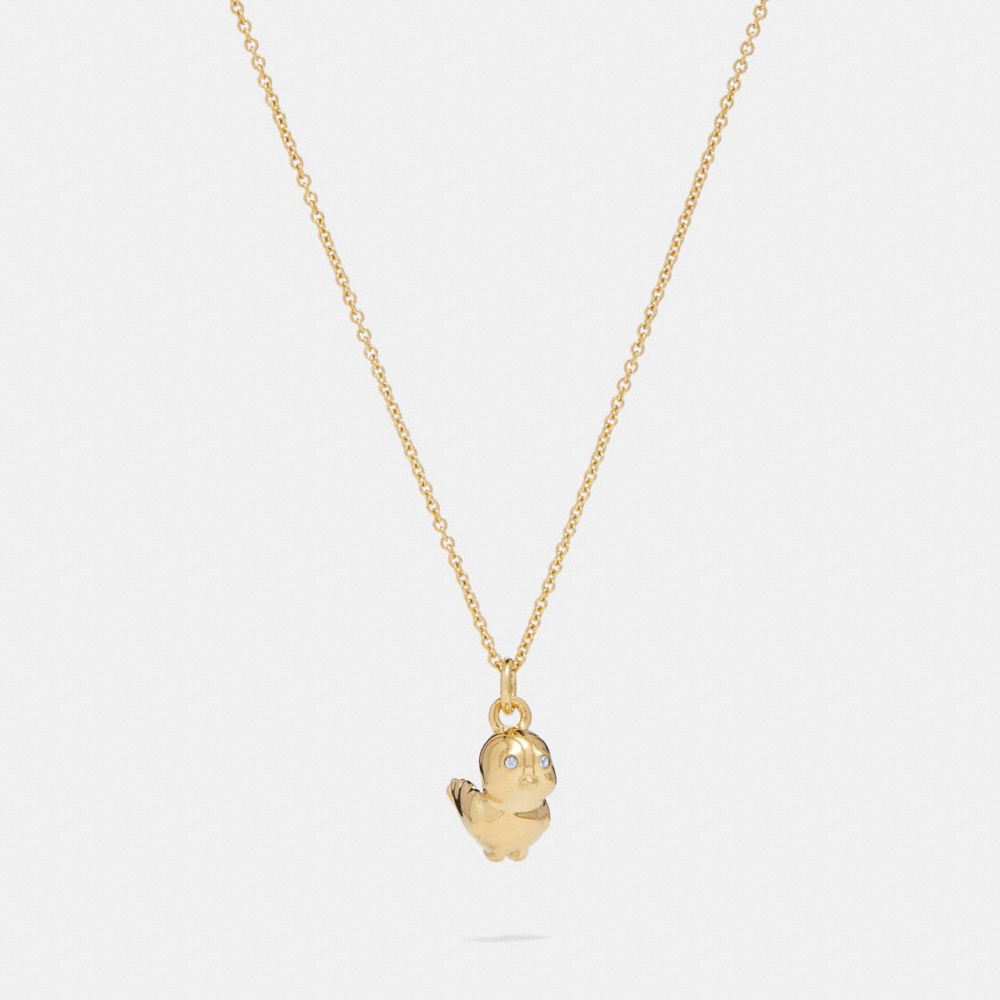 DISNEY X COACH BLUEBIRD CHARM NECKLACE