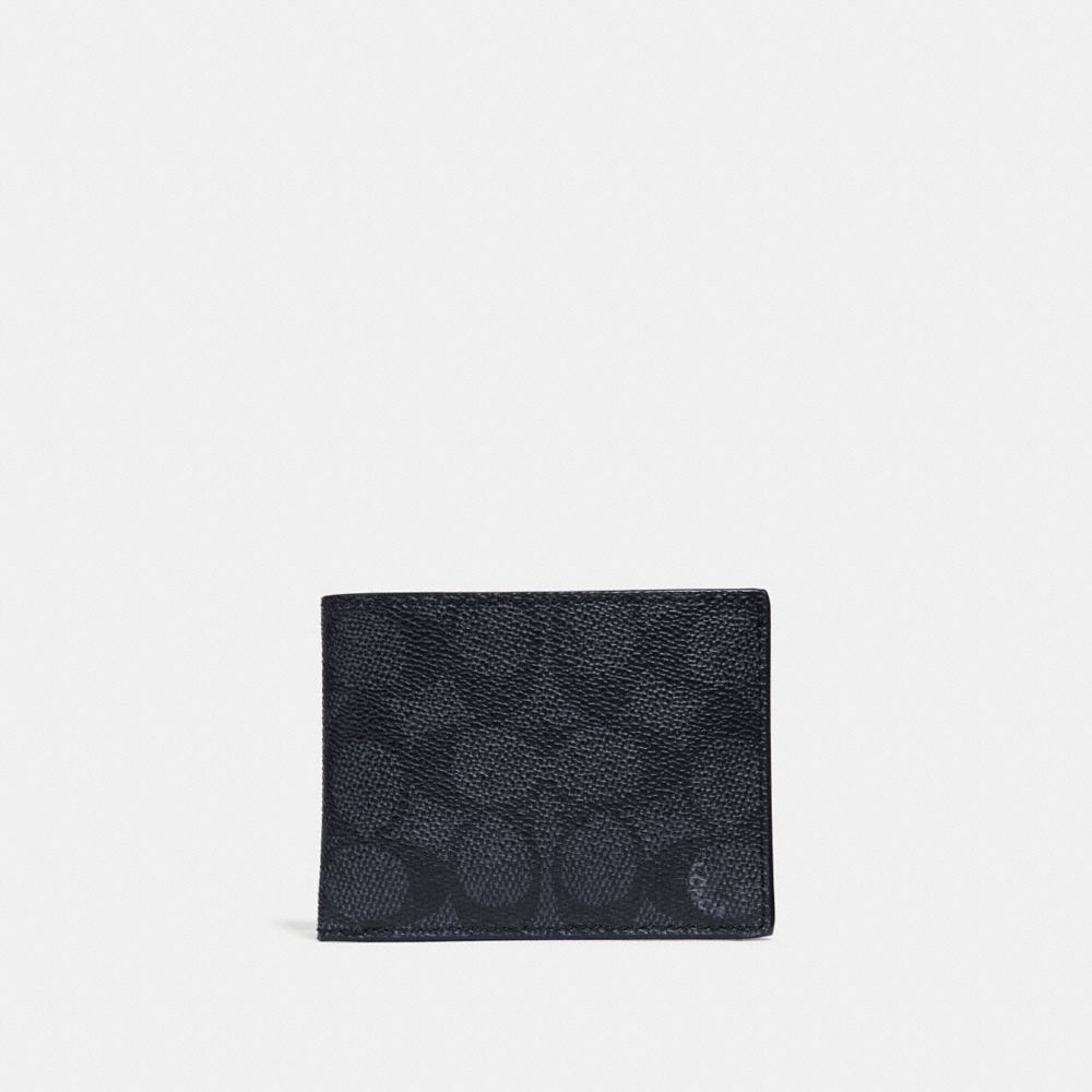 coach wallet men black