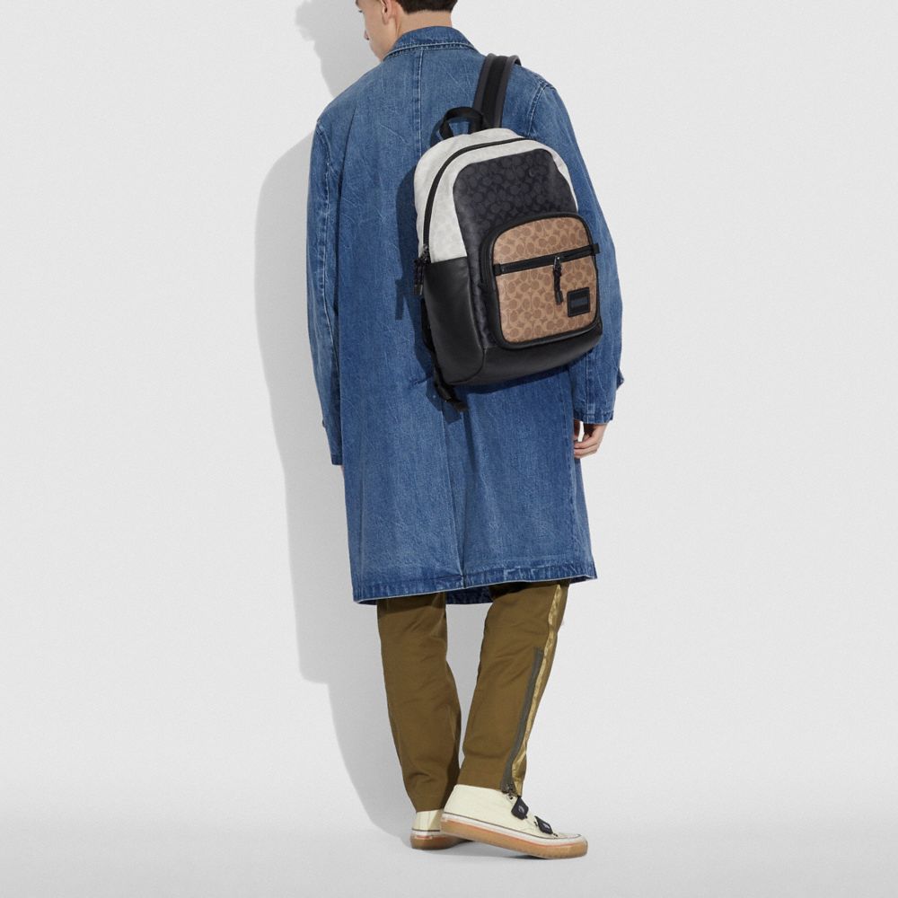 PACER TALL BACKPACK 29 IN COLORBLOCK SIGNATURE CANVAS - Alternate View 3