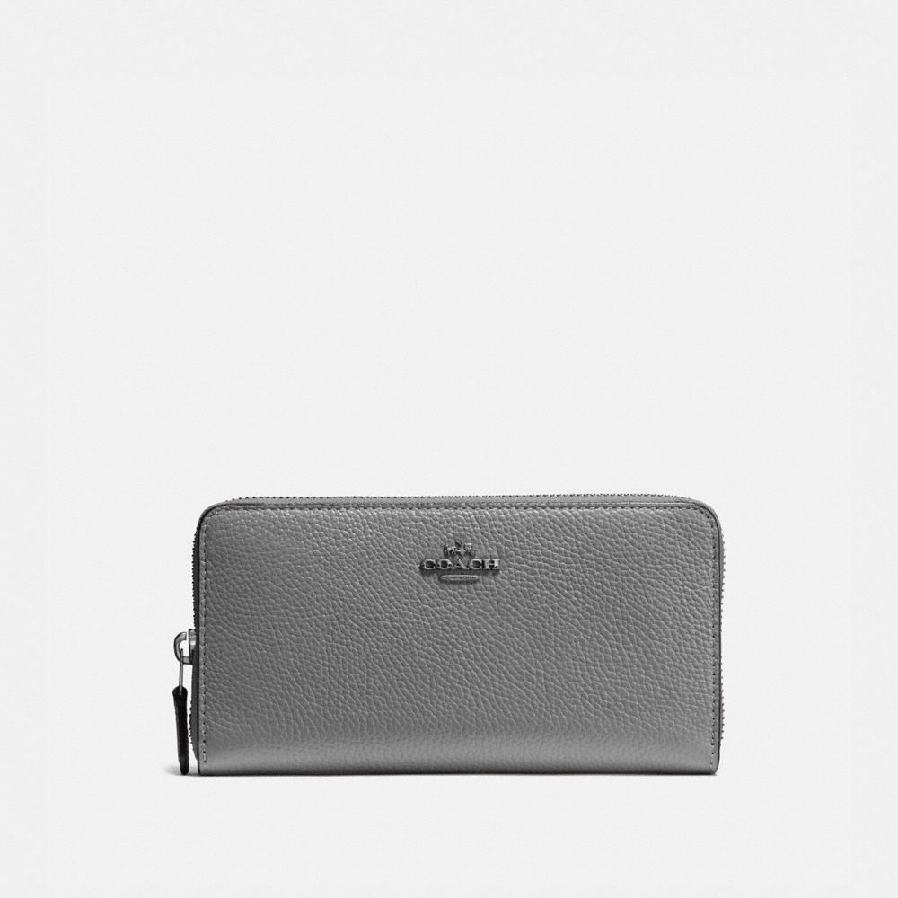 coach wallet gray
