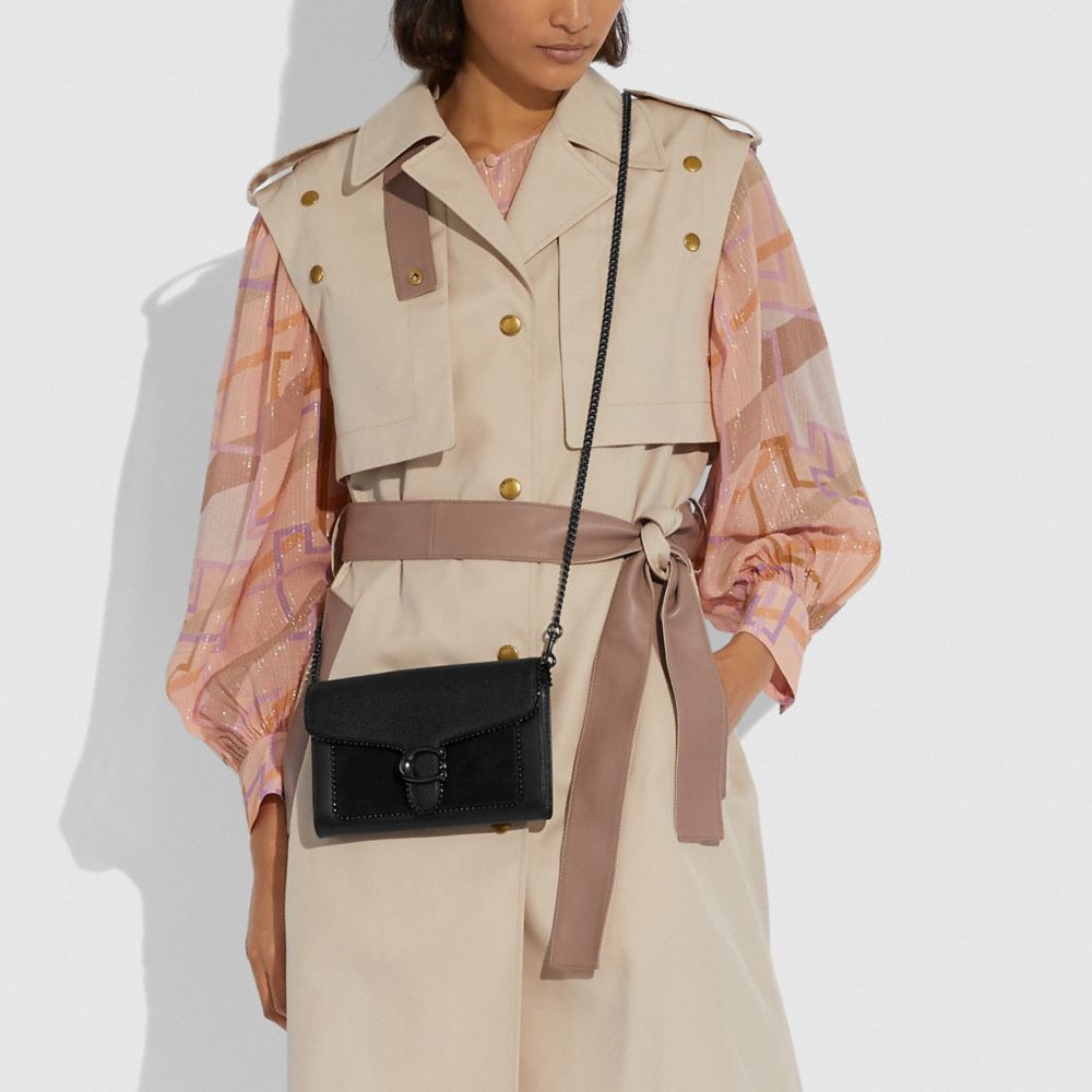 TABBY CHAIN CLUTCH WITH BEADCHAIN - Alternate View 3