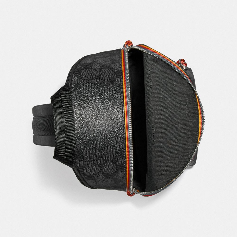 ACADEMY PACK IN SIGNATURE CANVAS WITH VARSITY ZIPPER - Alternate View 1