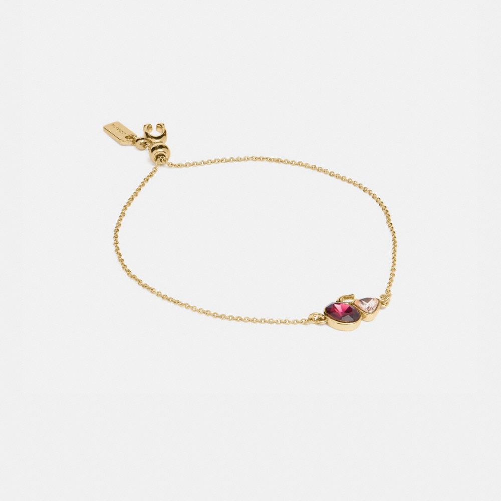 SIGNATURE CRYSTAL CLUSTER SLIDER BRACELET