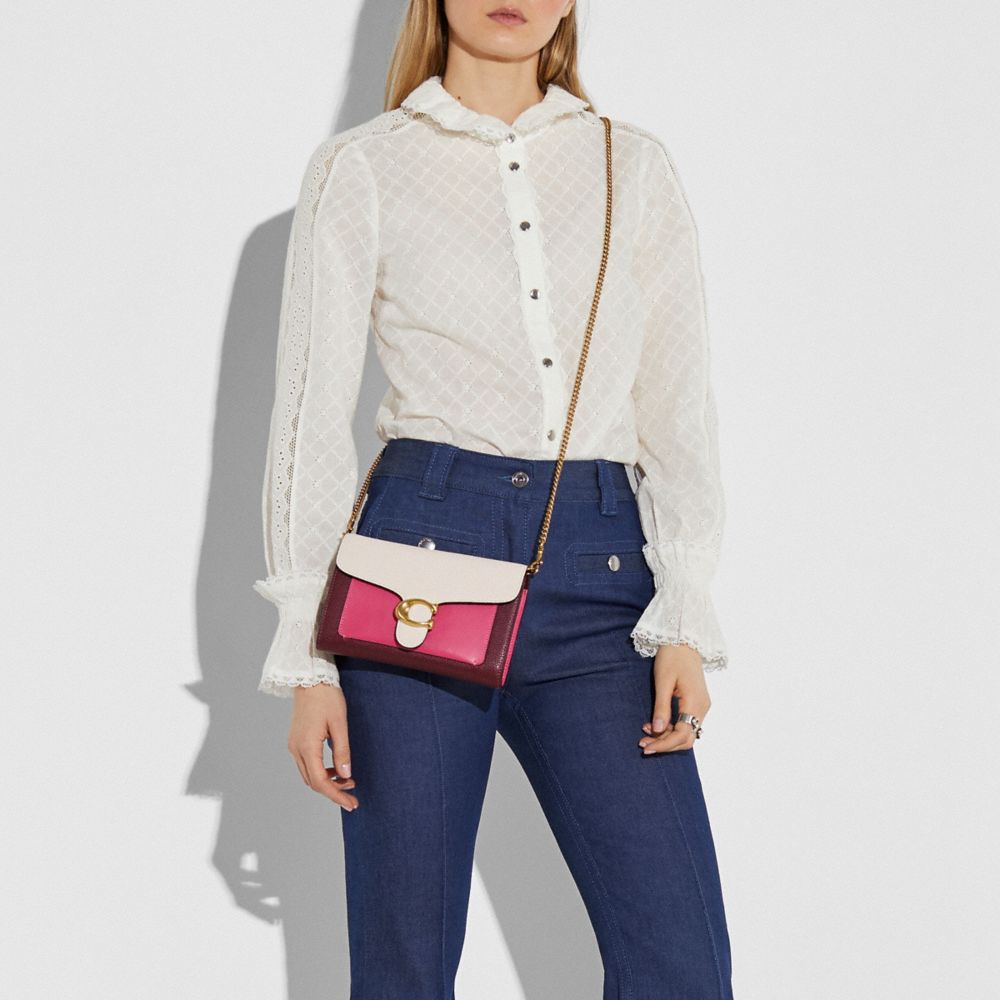 TABBY CHAIN CLUTCH IN COLORBLOCK - Alternate View 3