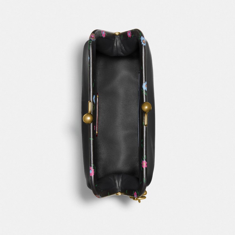 KISSLOCK CLUTCH WITH BLOCKED FLORAL PRINT - Alternate View 1