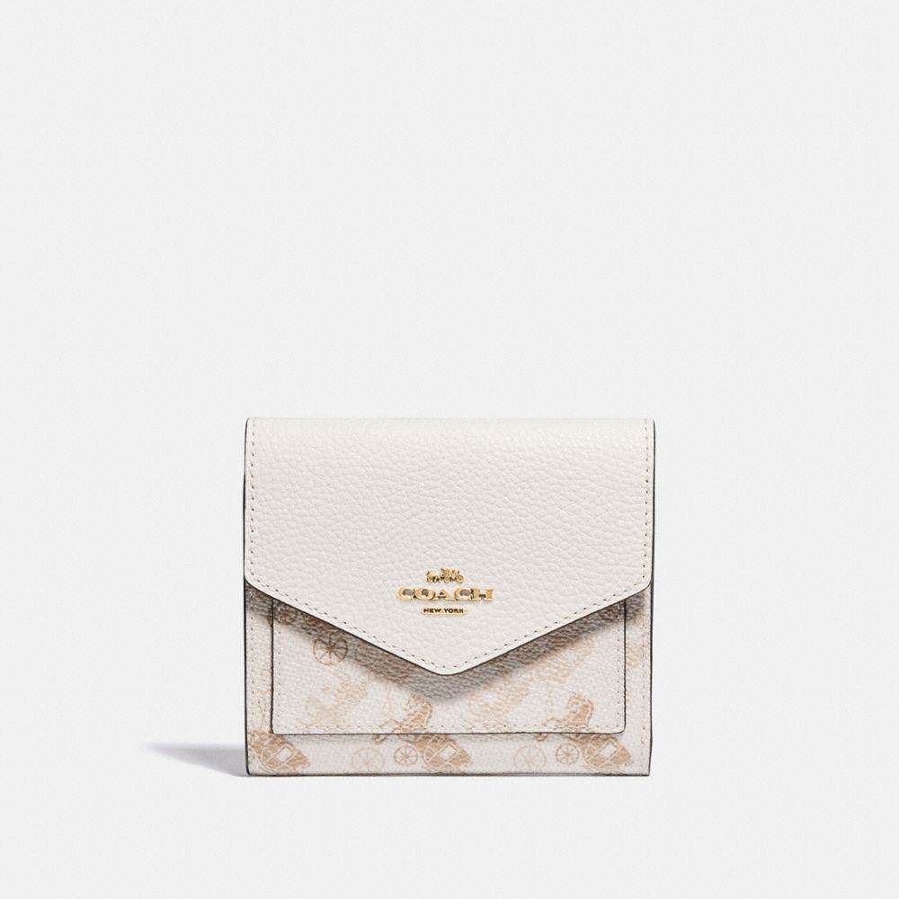 SMALL WALLET WITH HORSE AND CARRIAGE PRINT