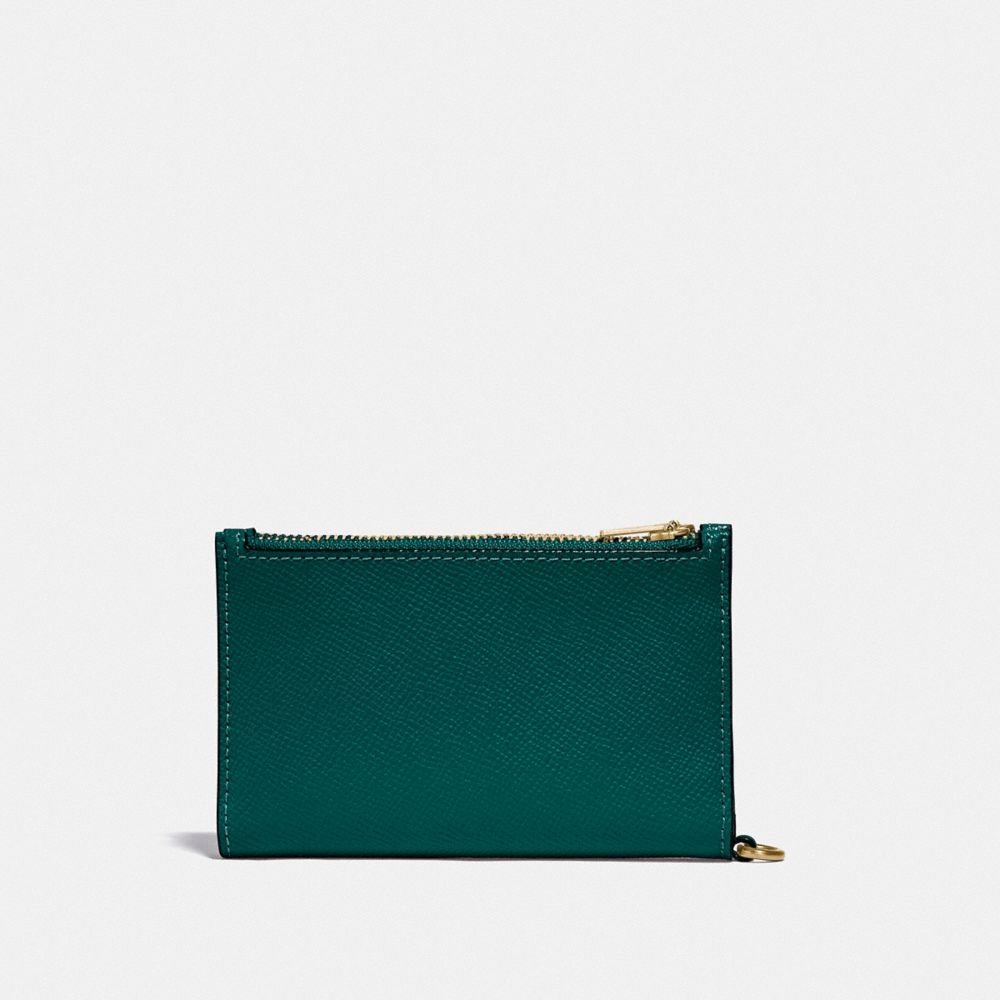ZIP CHAIN CARD CASE IN COLORBLOCK - Alternate View 1