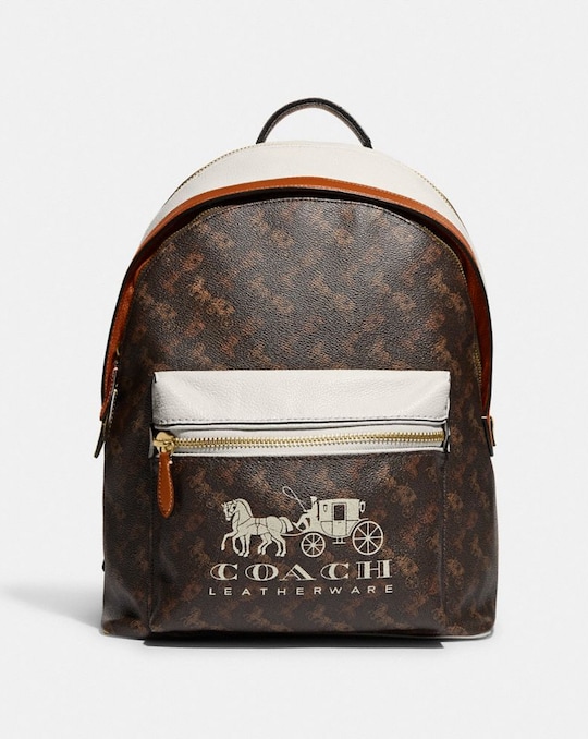 CHARTER RUCKSACK MIT „HORSE AND CARRIAGE“-PRINT