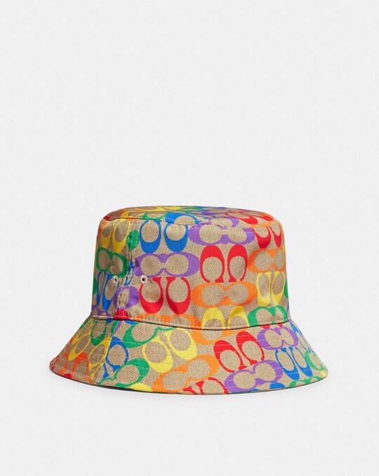 RAINBOW SIGNATURE BUCKET HAT