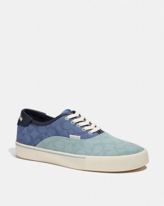 SKATE LACE UP SNEAKER IN SIGNATURE JACQUARD CANVAS