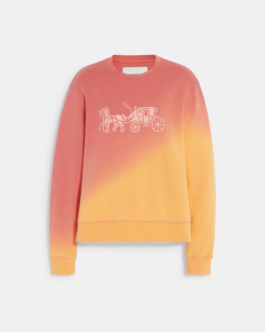 OMBRE HORSE AND CARRIAGE CREWNECK IN ORGANIC COTTON