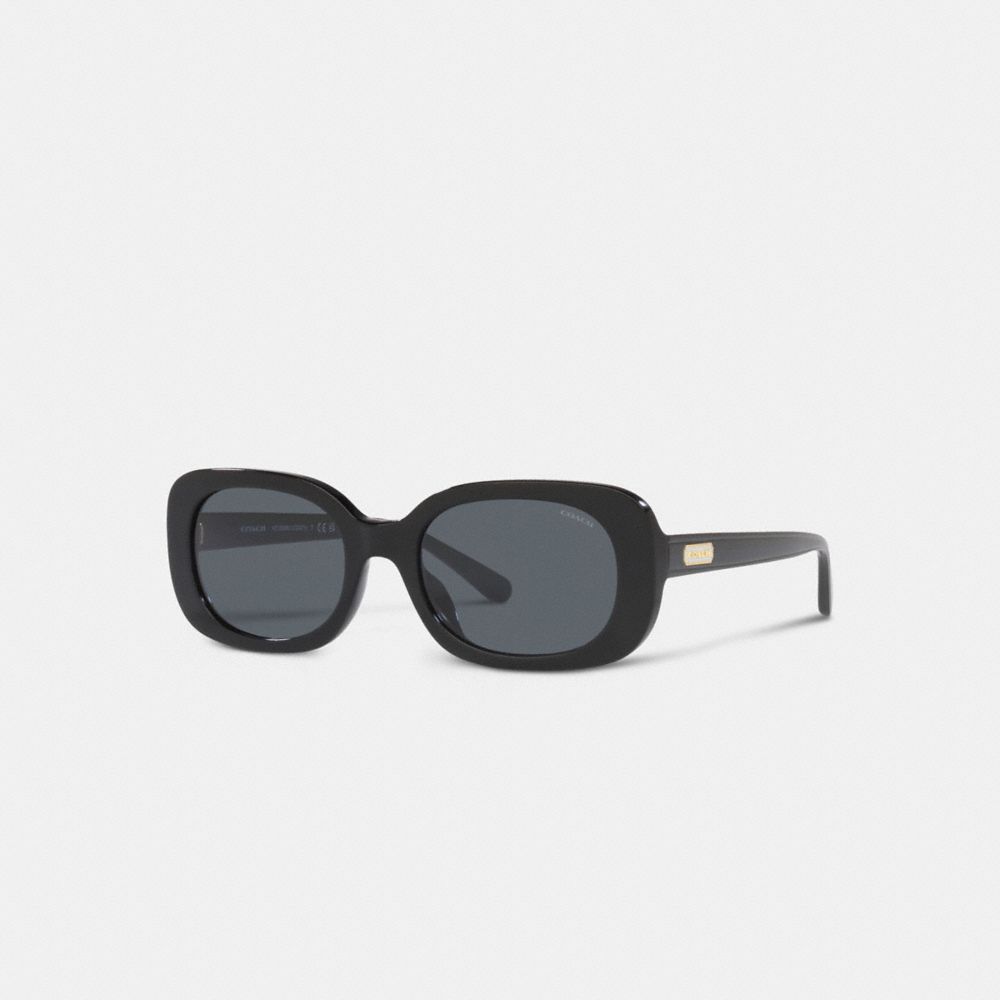 ABGERUNDET-QUADRATISCHE SONNENBRILLE MIT BADGE