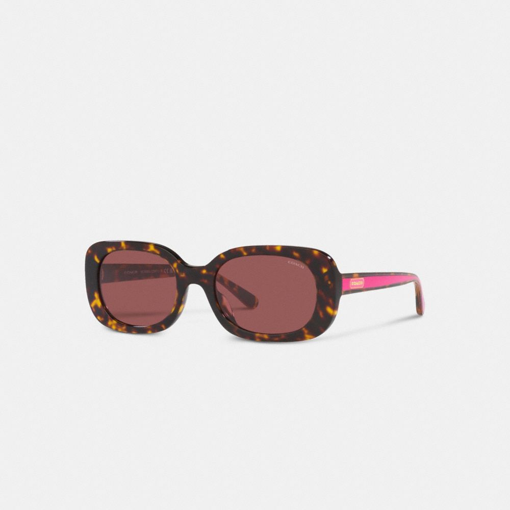 ABGERUNDET-QUADRATISCHE SONNENBRILLE MIT BADGE