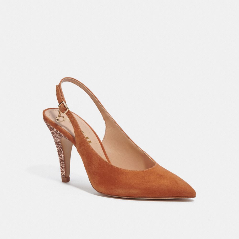 SUTTON SLINGBACK PUMP WITH RECYCLED GLITTER
