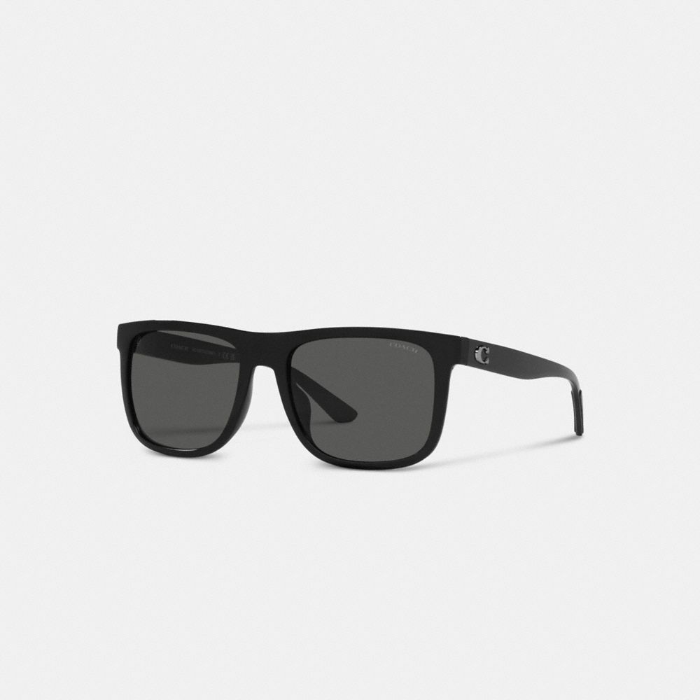GAFAS DE SOL CUADRADAS BISELADAS CON PARTE SUPERIOR PLANA DE FIRMA